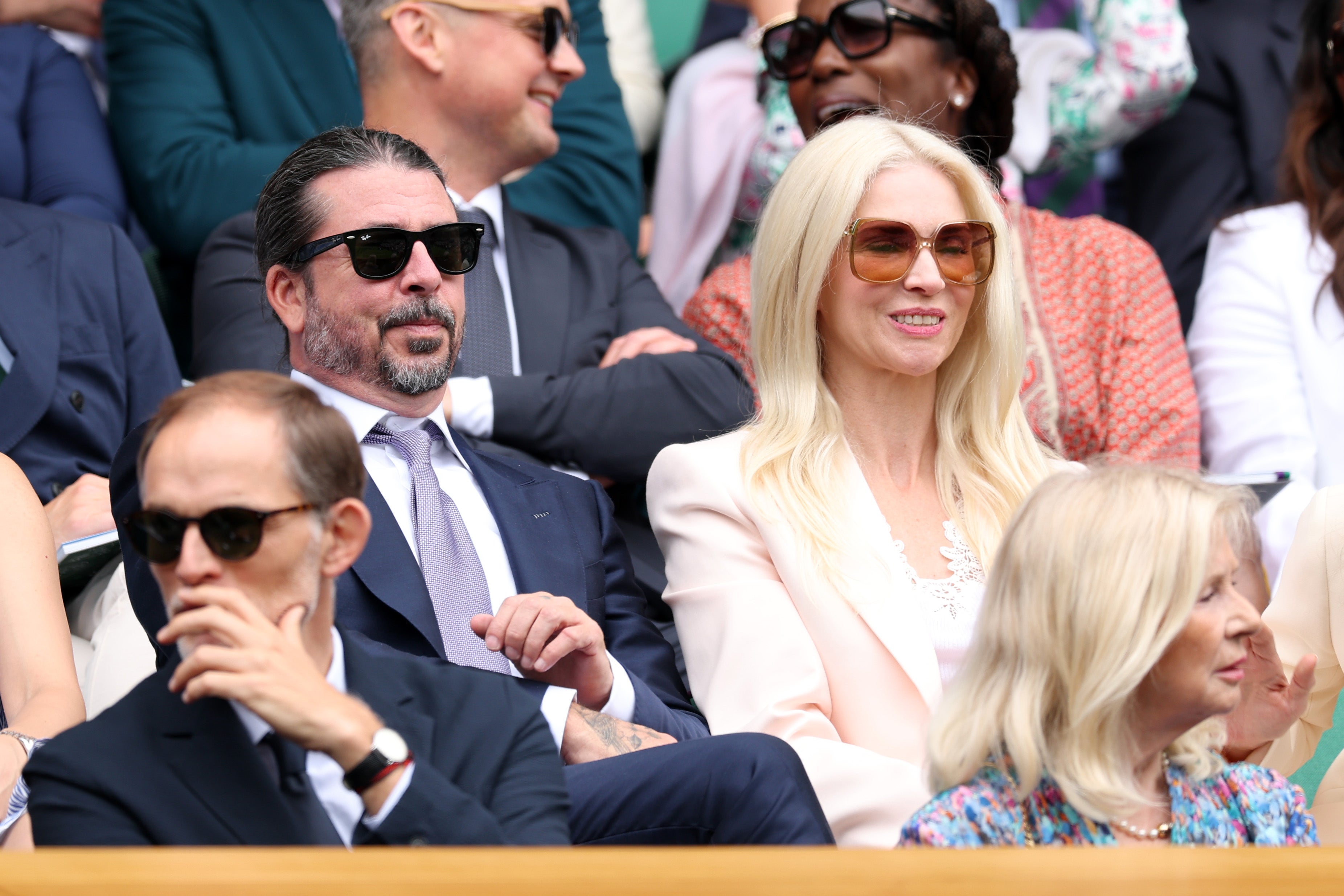 Dave Grohl alongside his wife Jordyn Blum