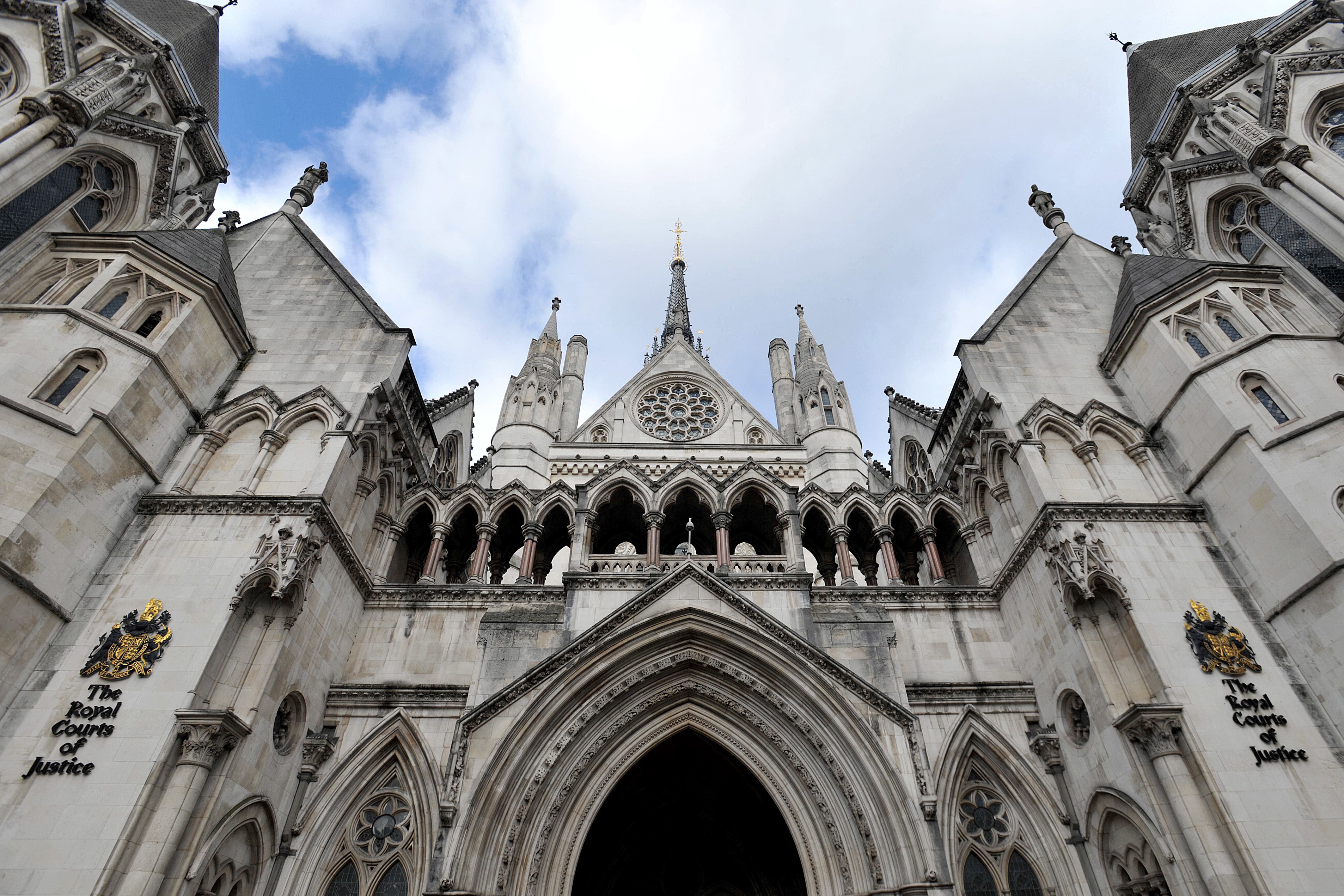 The main entrance to the Royal Courts of Justice (NIck Ansell/PA)