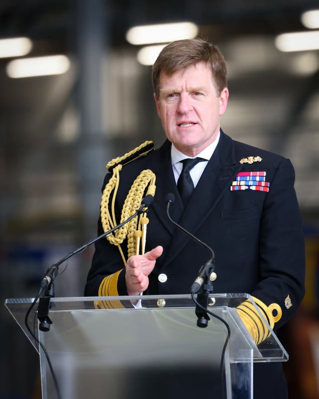 <p>The former head of Royal Navy, Admiral Sir Ben Key </p>