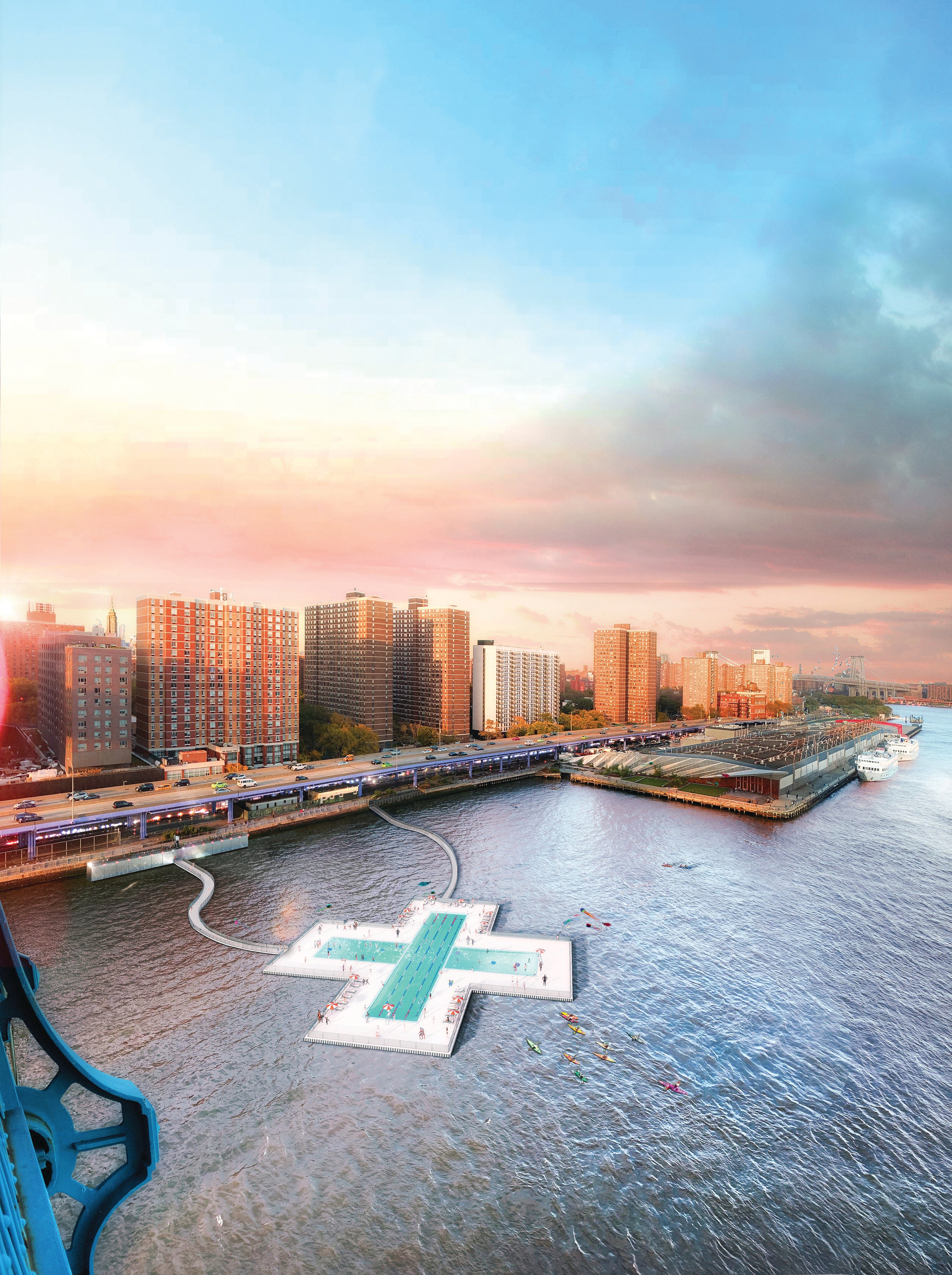 It's claimed that + Pool will process around 1,000,000 gallons of water a day.