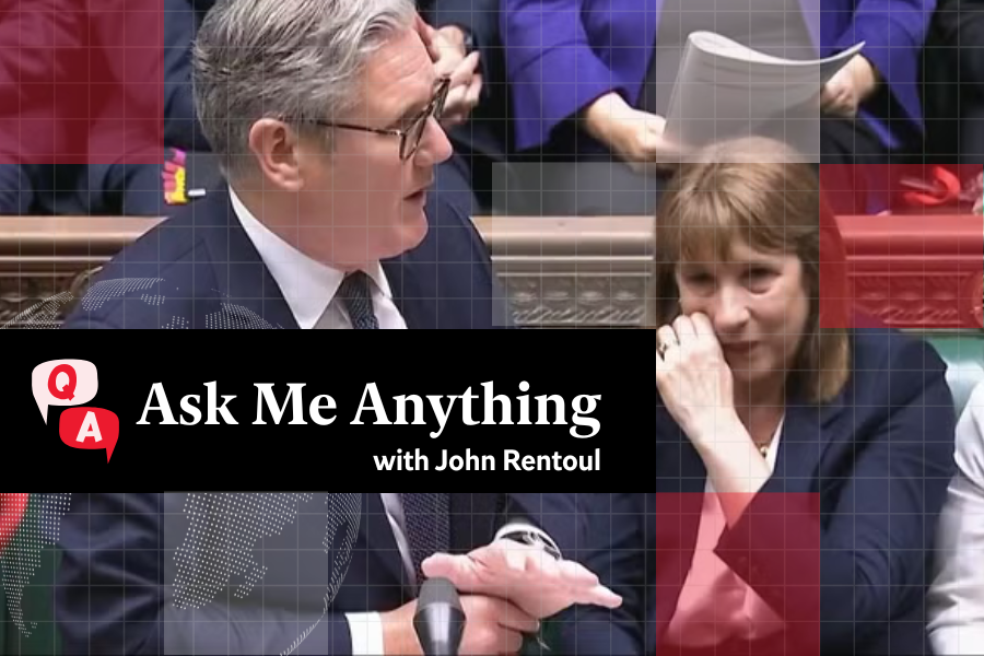 <p>Chancellor of the Exchequer Rachel Reeves (right) crying as Prime Minister Sir Keir Starmer speaks during Prime Minister’s Questions</p>