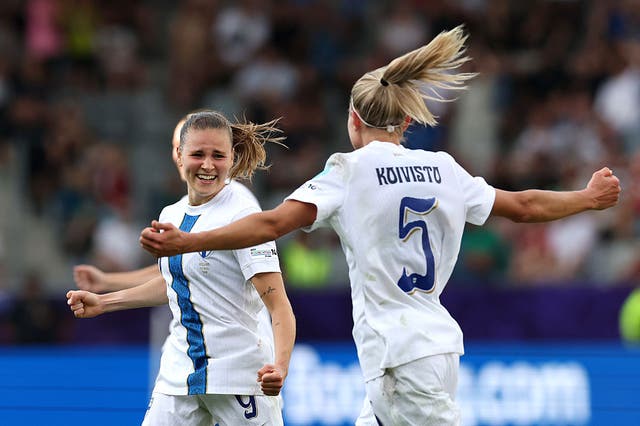 <p>Katariina Kosola's goal gave Finland a 1-0 win over 10-player Iceland</p>