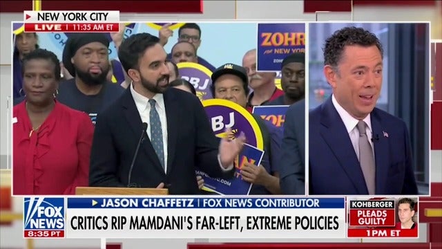 Fox News commentator Jason Chaffetz says that New York City mayoral candidate Zohran Mamdani 