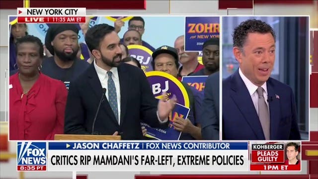 <p>Fox News commentator Jason Chaffetz says that New York City mayoral candidate Zohran Mamdani "wants to eradicate Jews" because "he doesn't believe in them."</p>