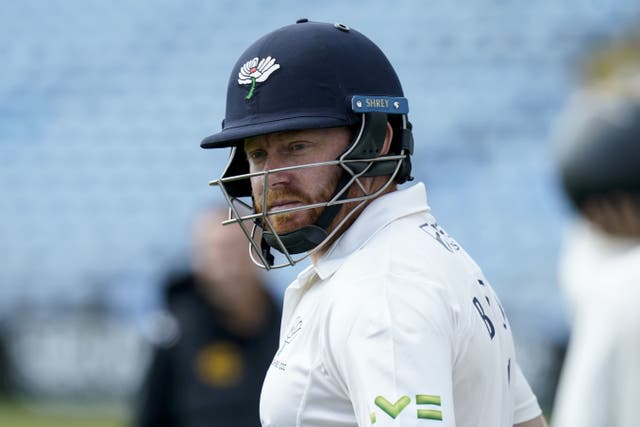 Yorkshire captain Jonny Bairstow saw his side move off the foot of Division One (Danny Lawson/PA)