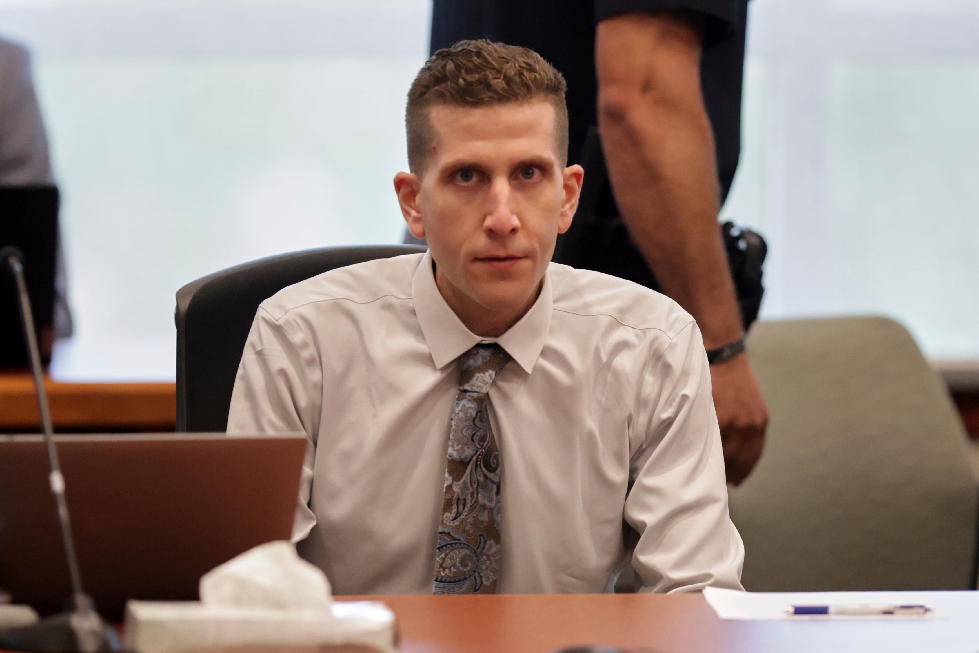 The 30-year-old showed no emotion as he responded to the judge’s questions