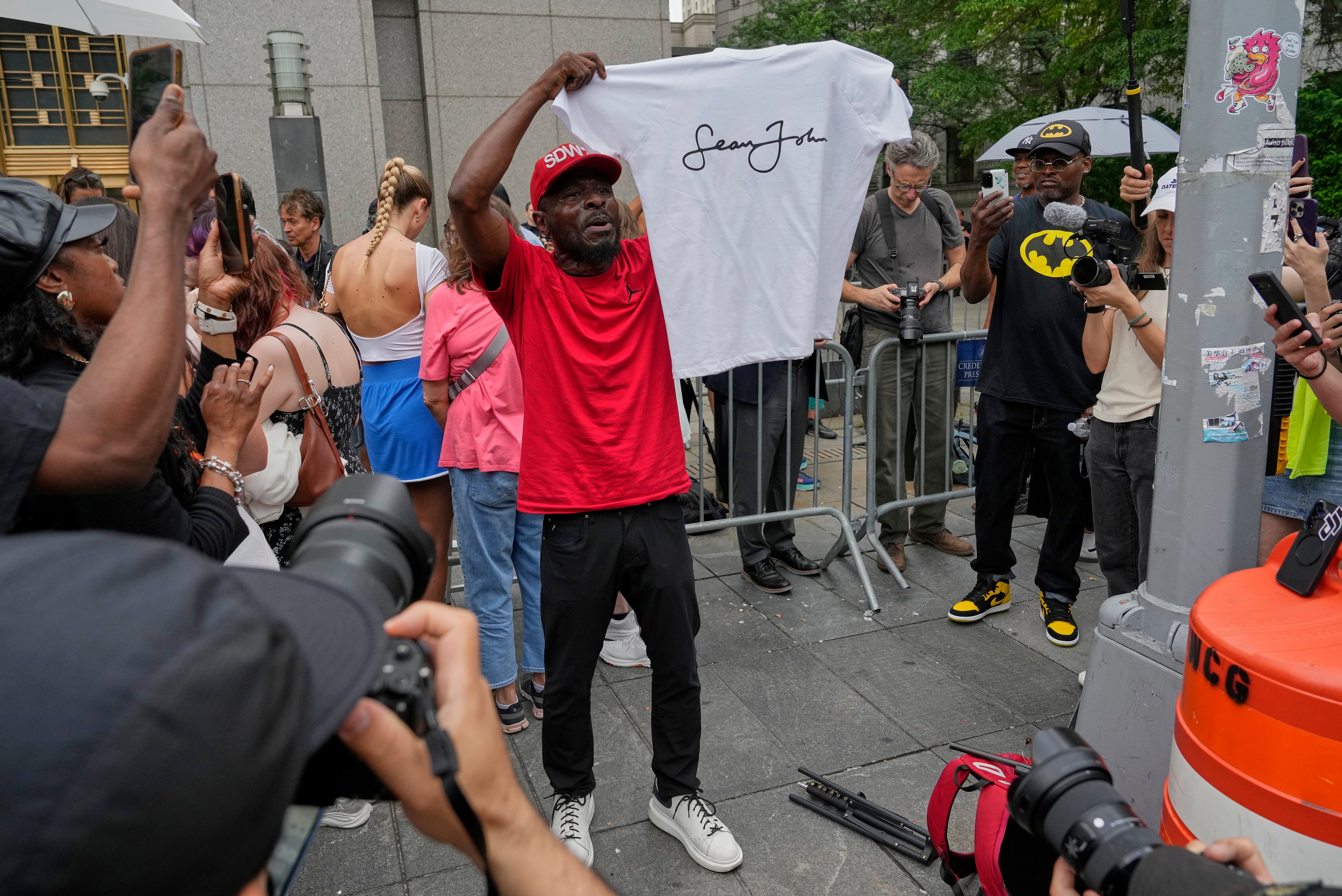 Many of his supporters flocked to the courtroom despite seeing horrific video evidence of him violently attacking his partner