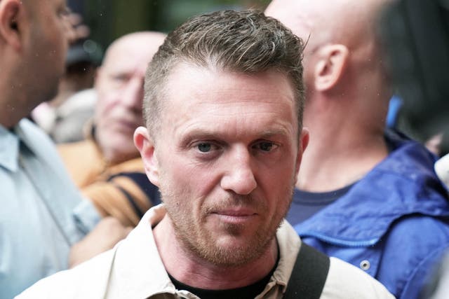 Tommy Robinson is due to appear in court on Thursday (Maja Smiejkowska/PA)