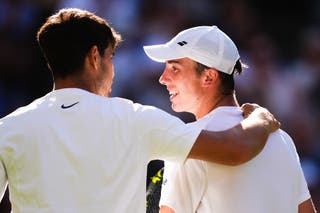 Oliver Tarvet received the adulation of Centre Court and the respect of Carlos Alcaraz