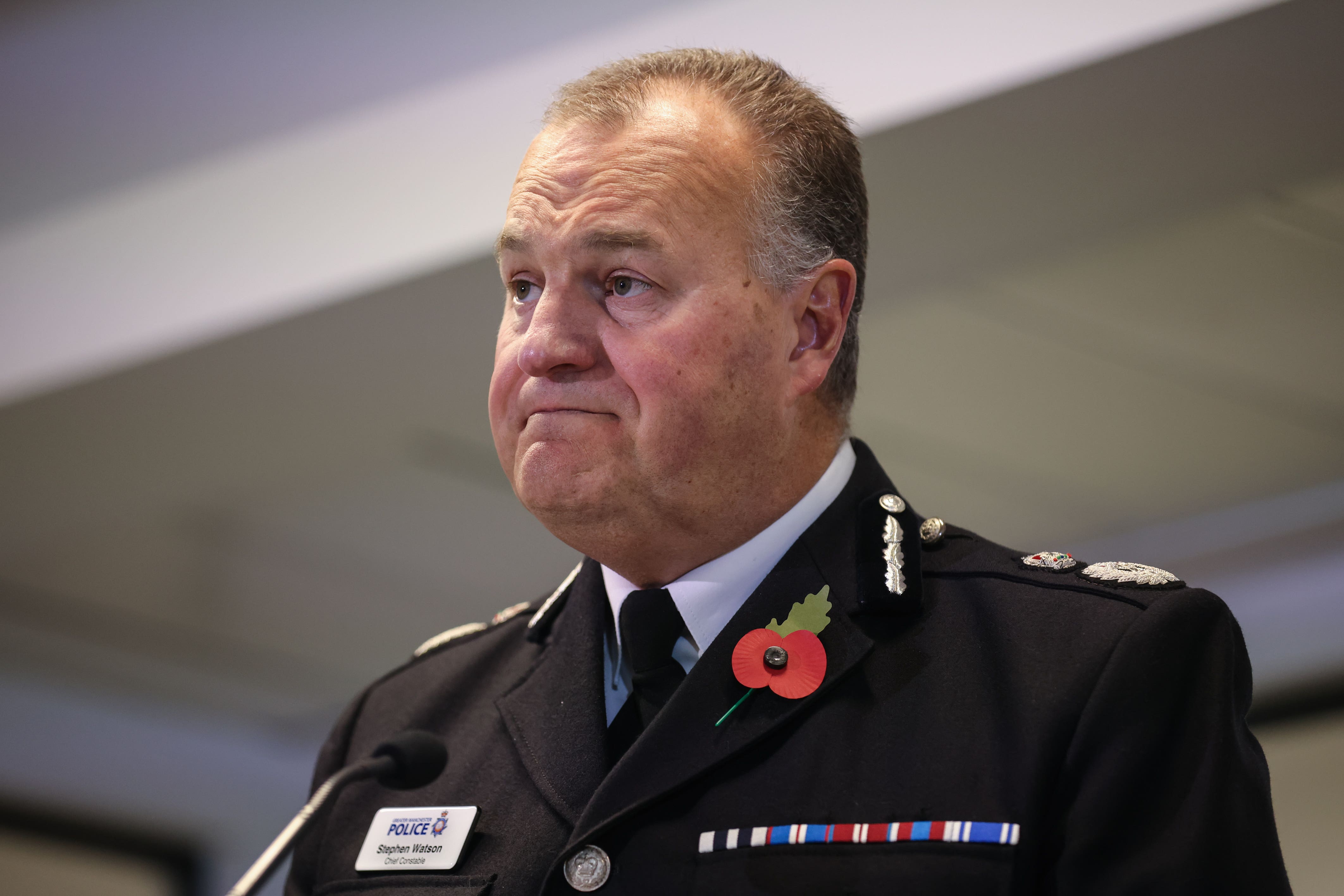 <p>Greater Manchester Police Chief Constable Stephen Watson said the force will ‘relentlessly’ pursue grooming gangs (PA)</p>