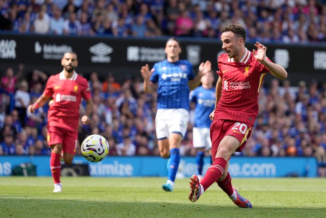 <p>Diogo Jota in action for Liverpool</p>