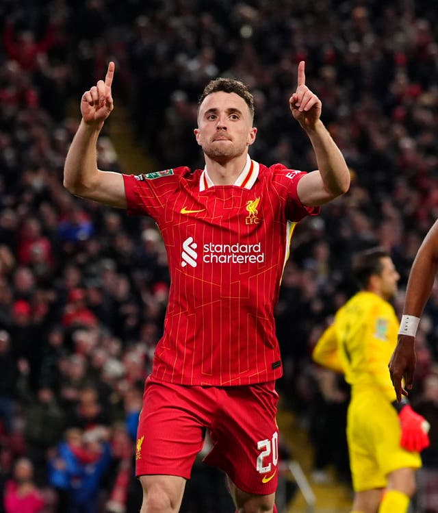 <p>Jota scored 65 goals for Liverpool (Peter Byrne/PA)</p>