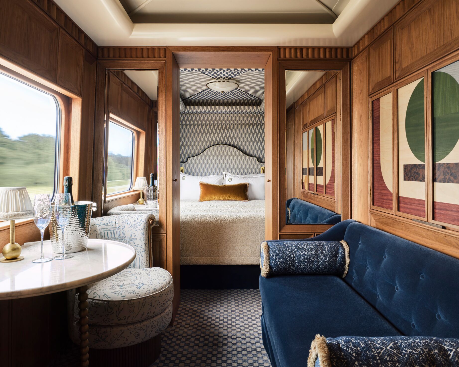 Travellers can book into the Juniper Grand Suite Living Room & Bedroom from July
