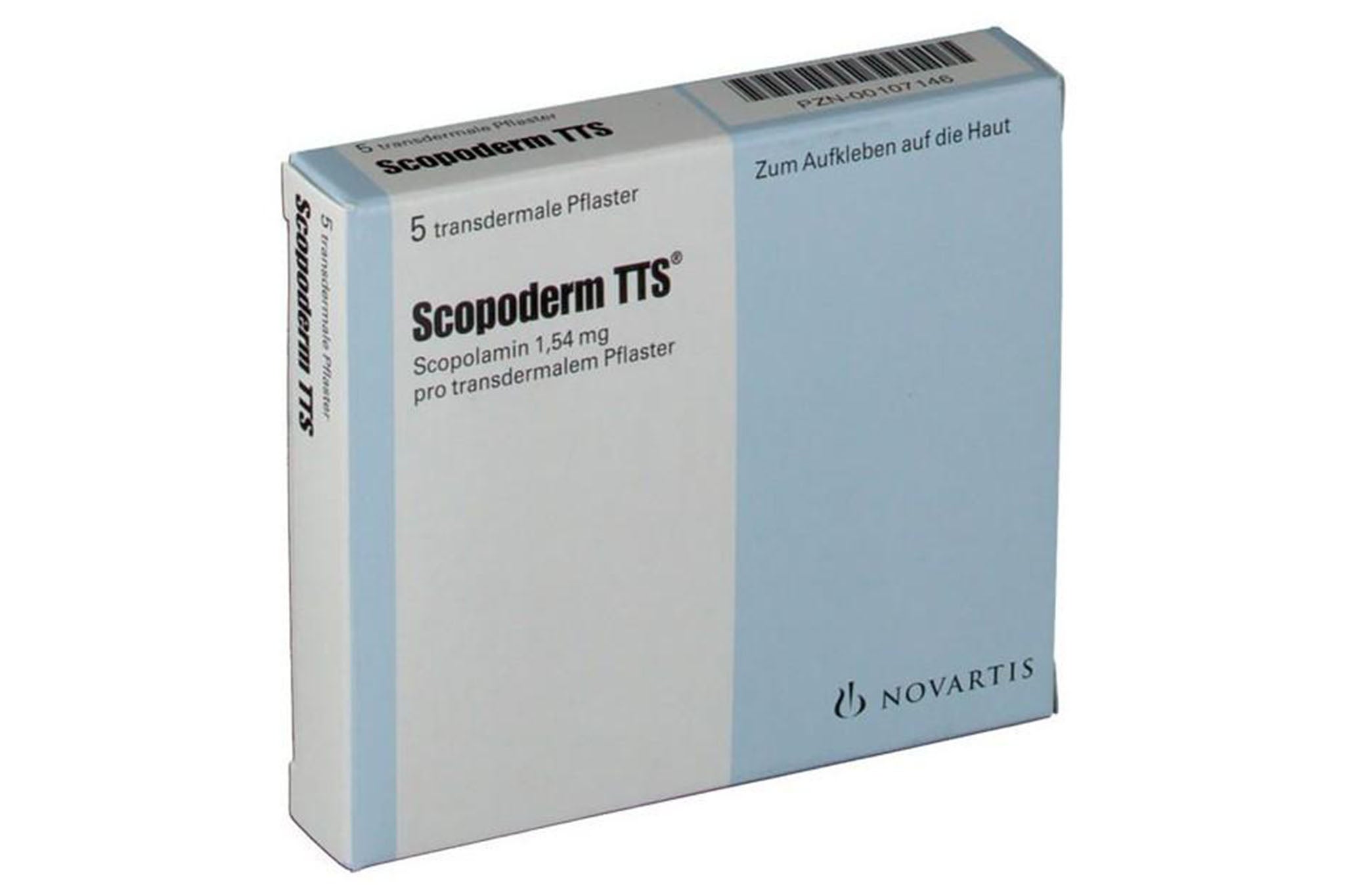 Hyoscine hydrobromide is sold in patch form under the brand name Scopoderm