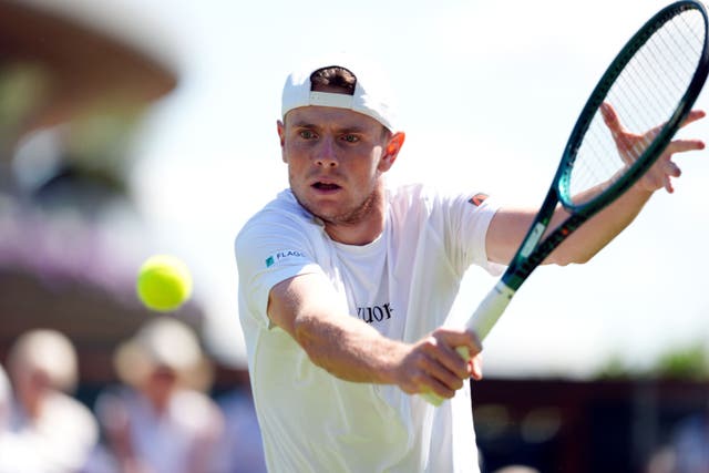 Jack Pinnington Jones was making his grand slam debut at the Championships (Adam Davy/PA)