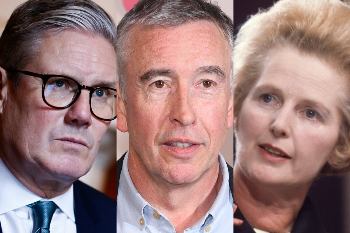 Steve Coogan says he now ‘admires’ Margaret Thatcher because of Keir Starmer’s politics