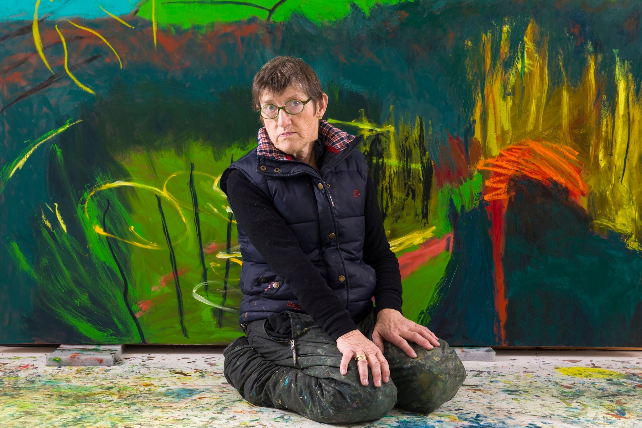 As a student, Lucy Jones, who has cerebral palsy, initially struggled with the intense scrutiny required for self-portraiture