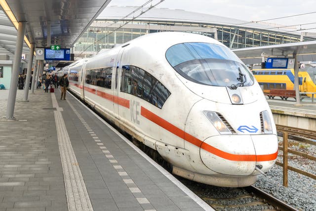 <p>A man attacked and injured four people with an axe on an ICE express train</p>