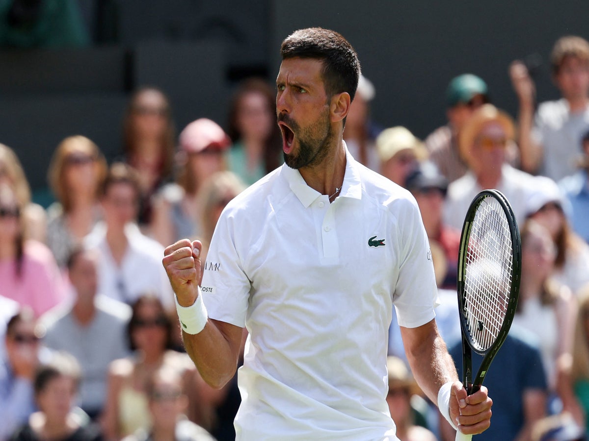 No 'miracle pills' required as flawless Novak Djokovic lays down Wimbledon  title marker with win over Dan Evans | The Independent