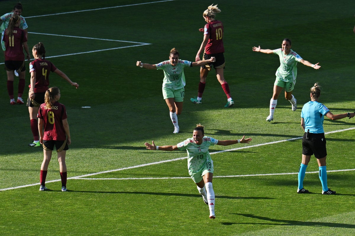 Arianna Caruso fires Italy to opening win over Belgium at Euro 2025