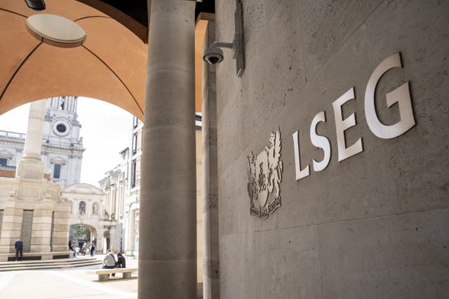 The FTSE 100 index closed up 48.51 points at 8,823.20 (Jeff Moore/PA)