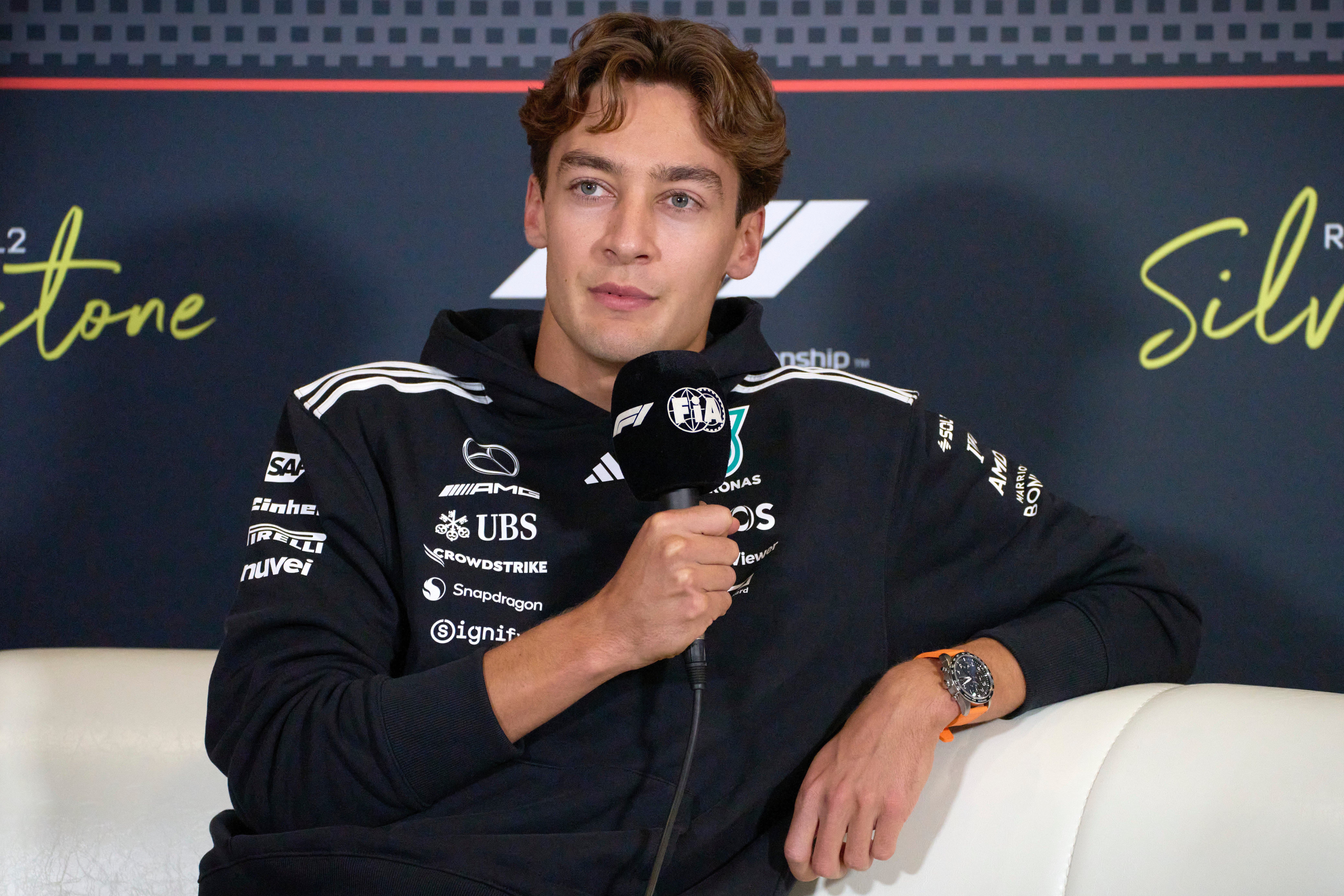 <p>George Russell believes he won’t be leaving Mercedes at the end of the season despite speculation linking Red Bull’s Max Verstappen with the team</p>