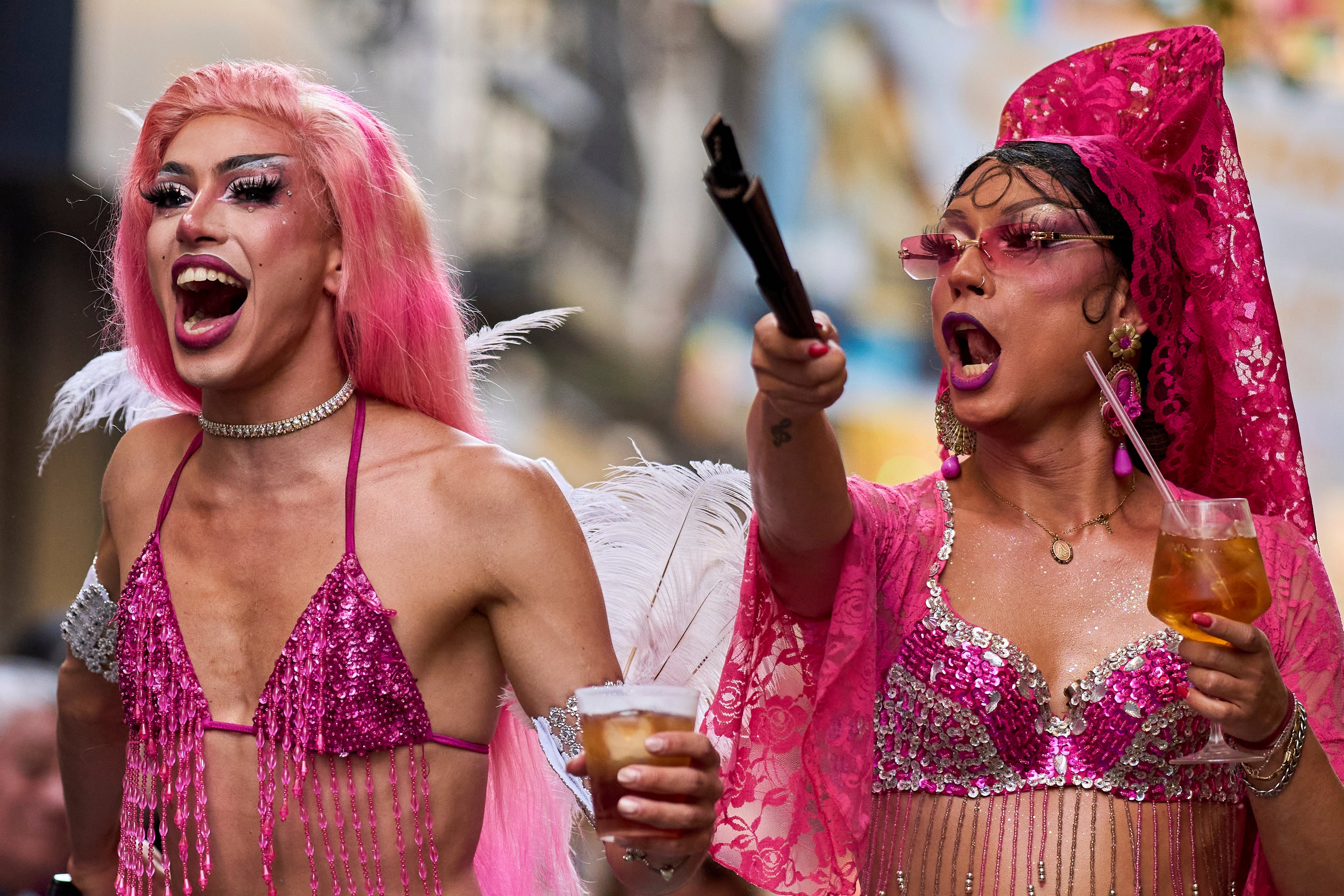 APTOPIX Spain Pride High Heels Race