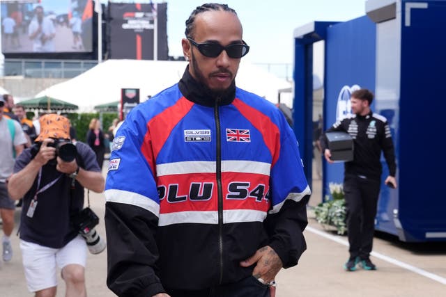 <p>Lewis Hamilton set the pace in opening practice (Bradley Collyer/PA)</p>