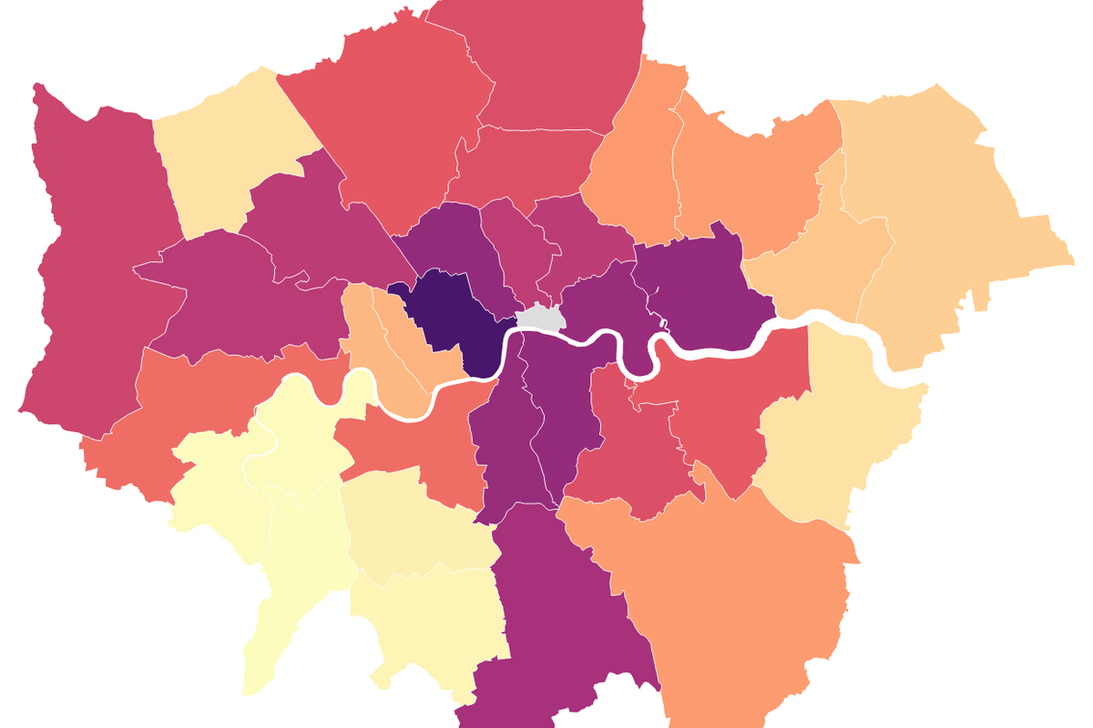 Mapped: London boroughs with the highest crime in the first half of 2025