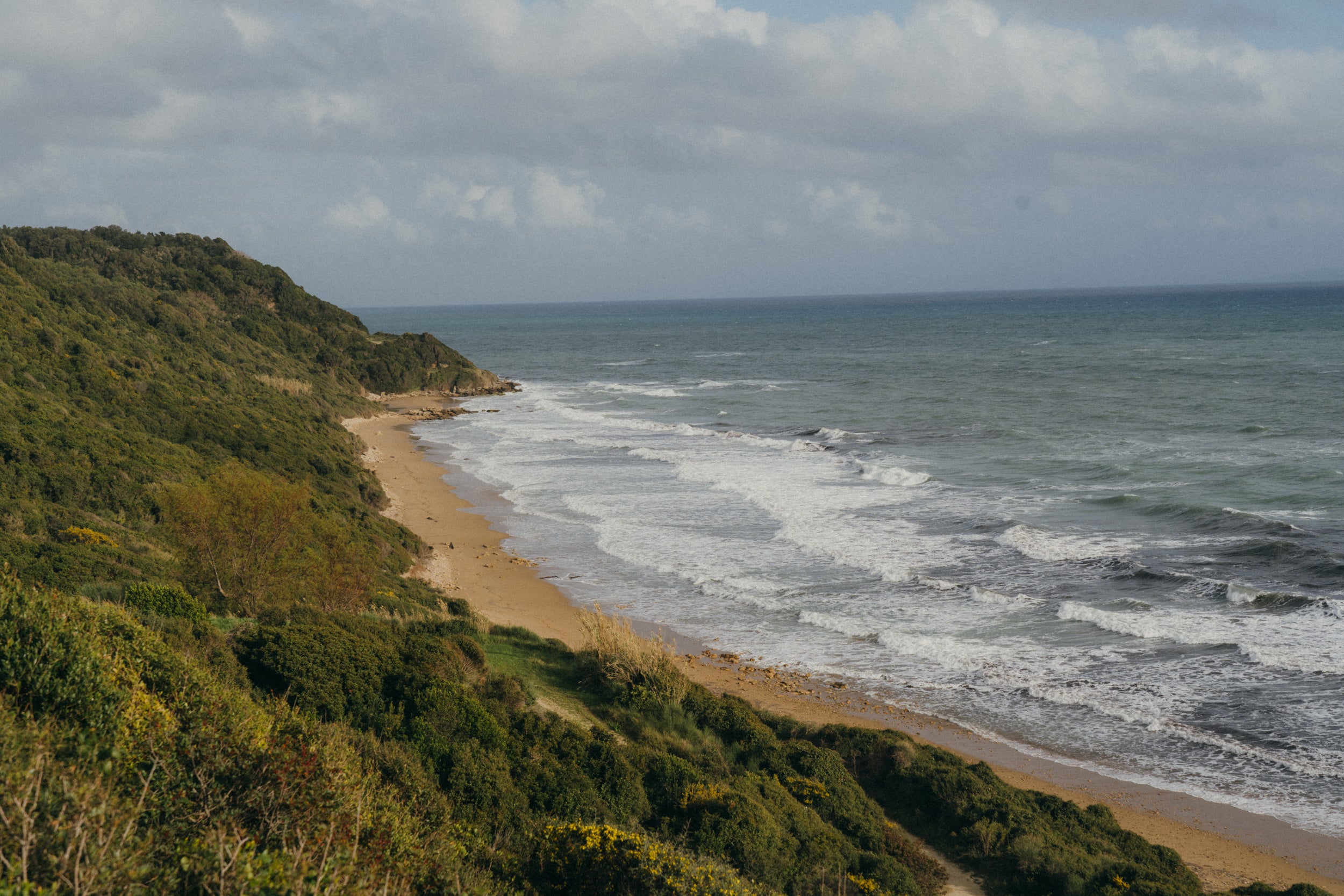Writer Anastasia Miari was born in southern Corfu, where wild beaches such as Gardenos (pictured) and a true sense of Corfiot life can still be found
