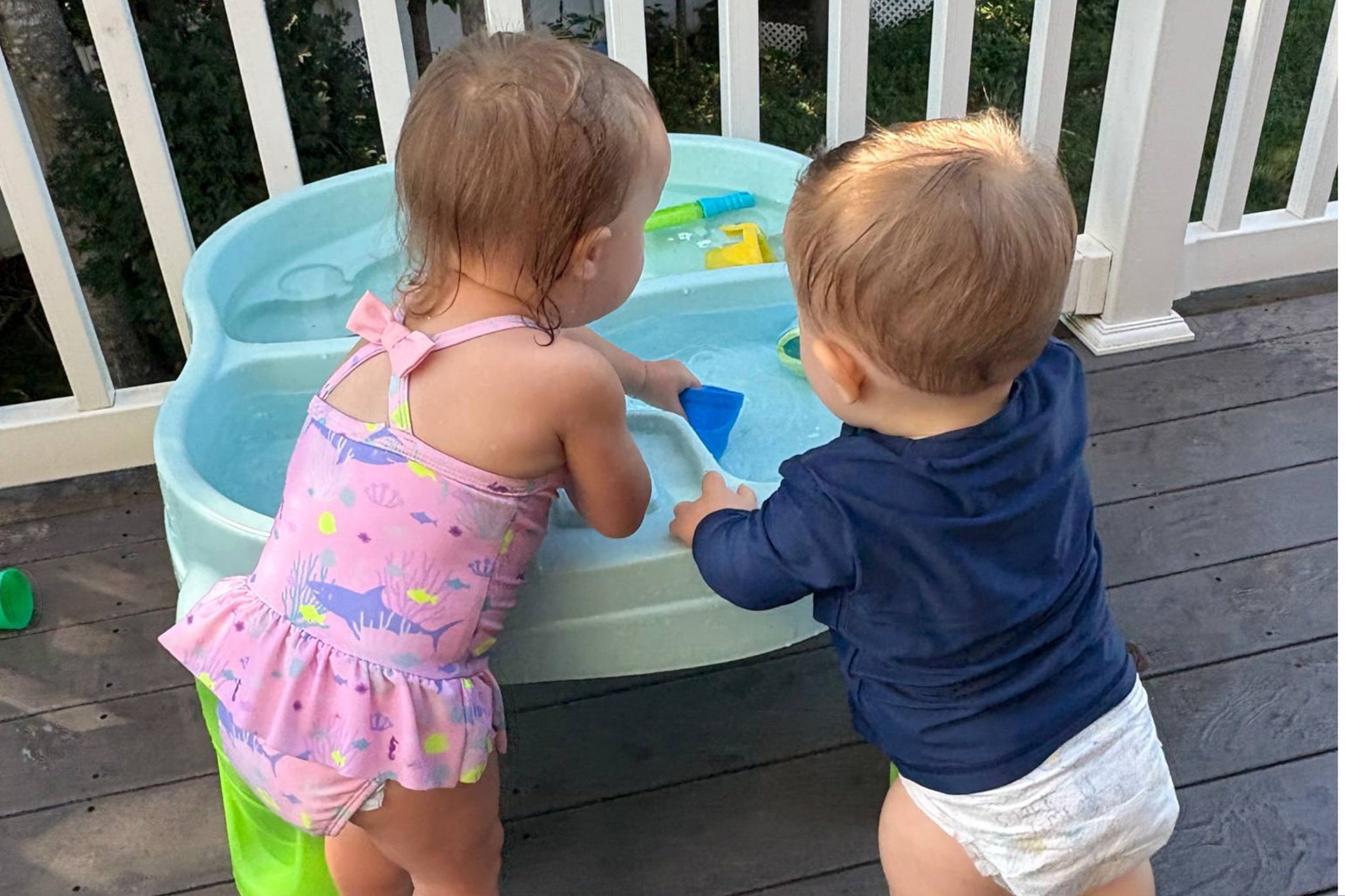 Gabrielle Rabinowitz is making use of water time this summer with her children