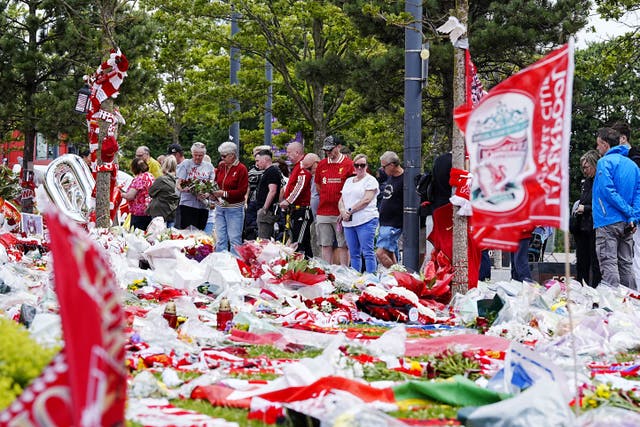 The funeral of Diogo Jota will take place in Portugal on Saturday (Peter Byrne/PA)