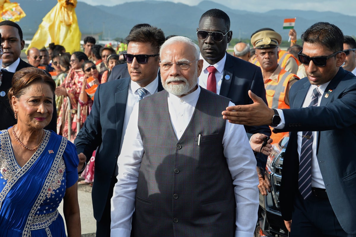 India's leader promises trade and investment in a visit to Trinidad and Tobago