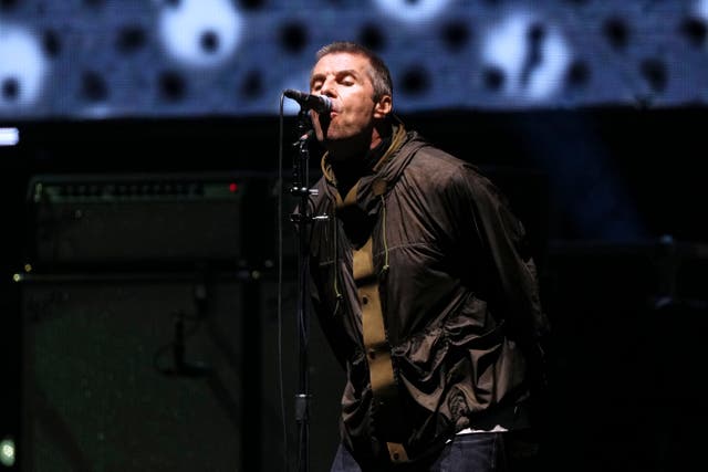 <p>Liam Gallagher at the band’s first reunion performance on 4 July</p>