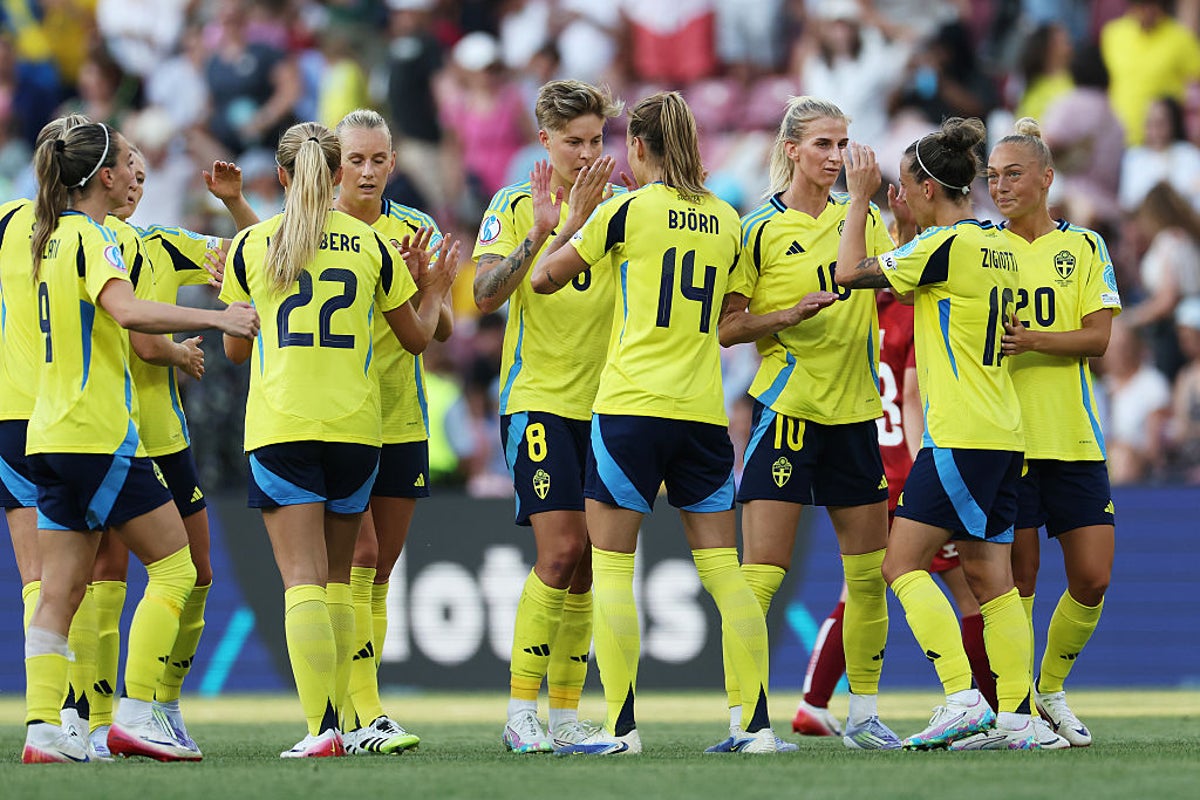 Sweden claim narrow victory over Denmark to open Euro 2025