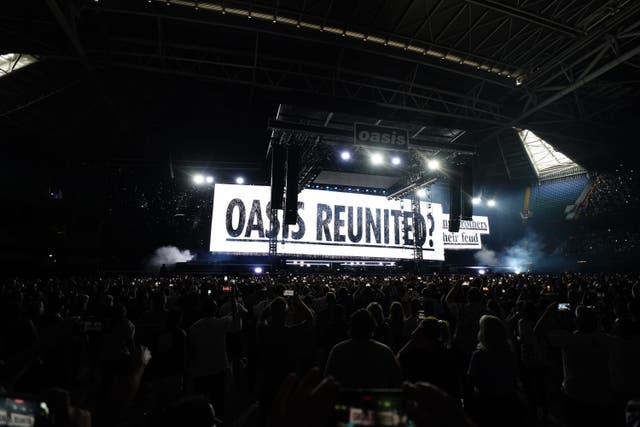 Liam and Noel Gallagher kickstarted Oasis’ long-awaited reunion tour (Jordan Pettitt/PA)