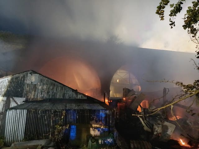 <p>The blaze occurred under railway arches in South Harrow in the early hours of Friday morning</p>