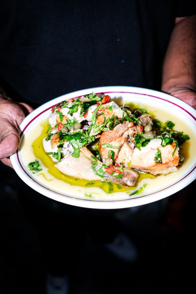 <p>Oak-smoked tinola chicken, served with soul and smoke – Shah’s take on the classic Filipino broth channels comfort food through a fire-kissed, modern bistro lens</p>