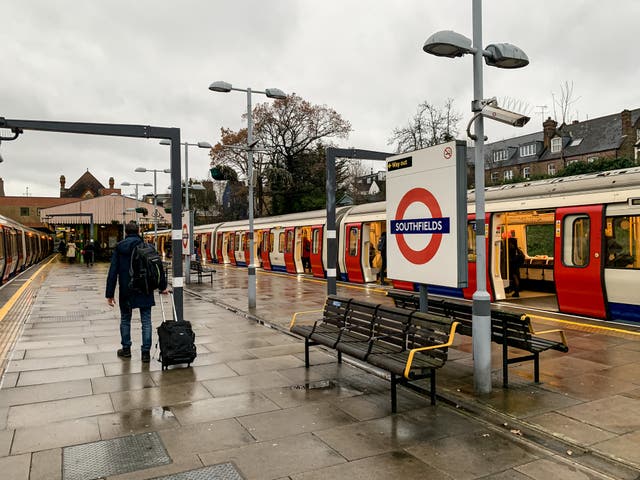 <p>A ‘small fire’ on the track at Southfields station caused chaos on Tuesday </p>