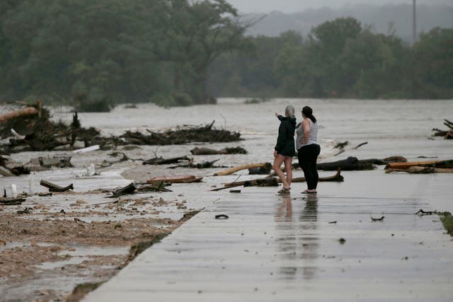 <p>Ten inches of rain fell within hours, causing devastation to the area in Texas</p>