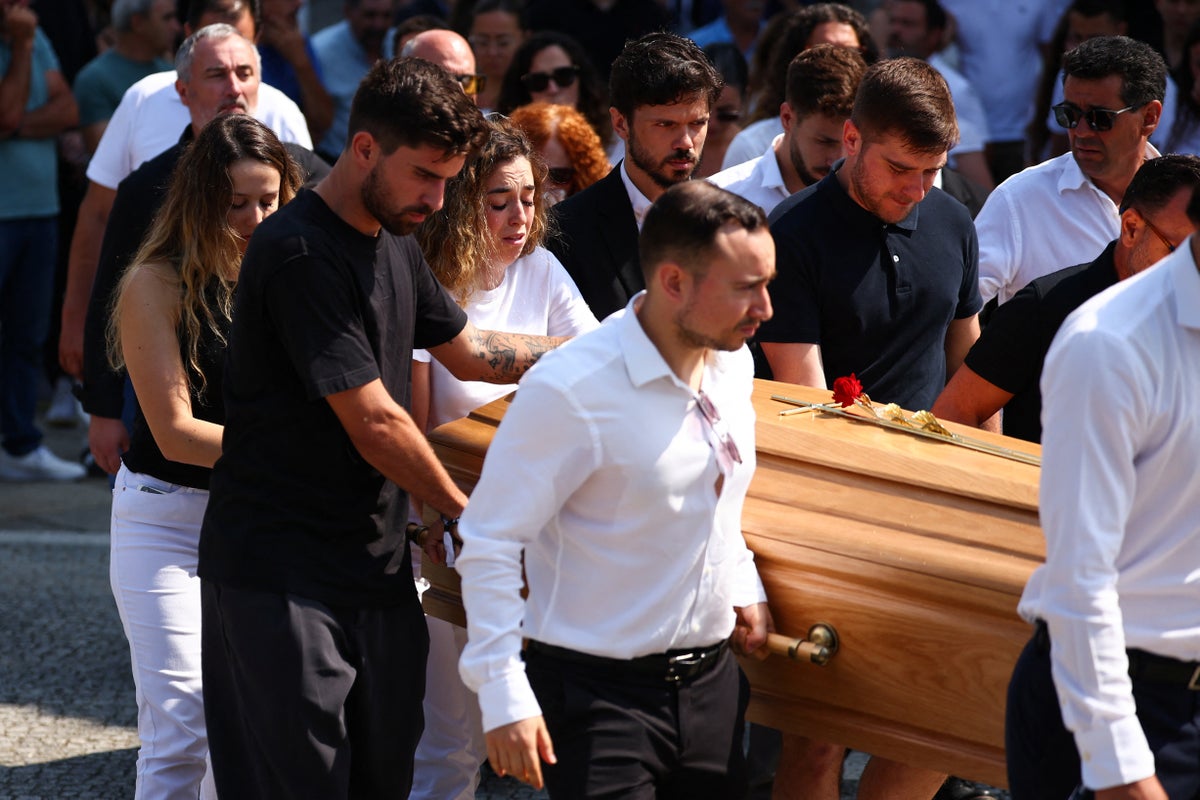 Diogo Jota’s distraught family joined by footballing stars for heart-wrenching funeral days after car crash Diogo Jota’s distraught family joined by footballing stars for heart-wrenching funeral days after car crash