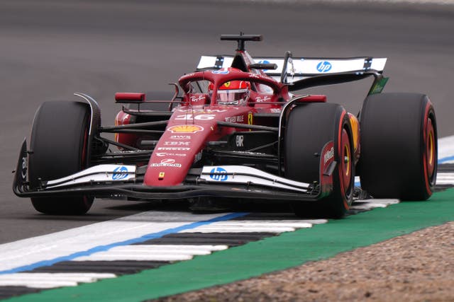 Charles Leclerc was fastest ahead of qualifying (Bradley Collyer/PA)