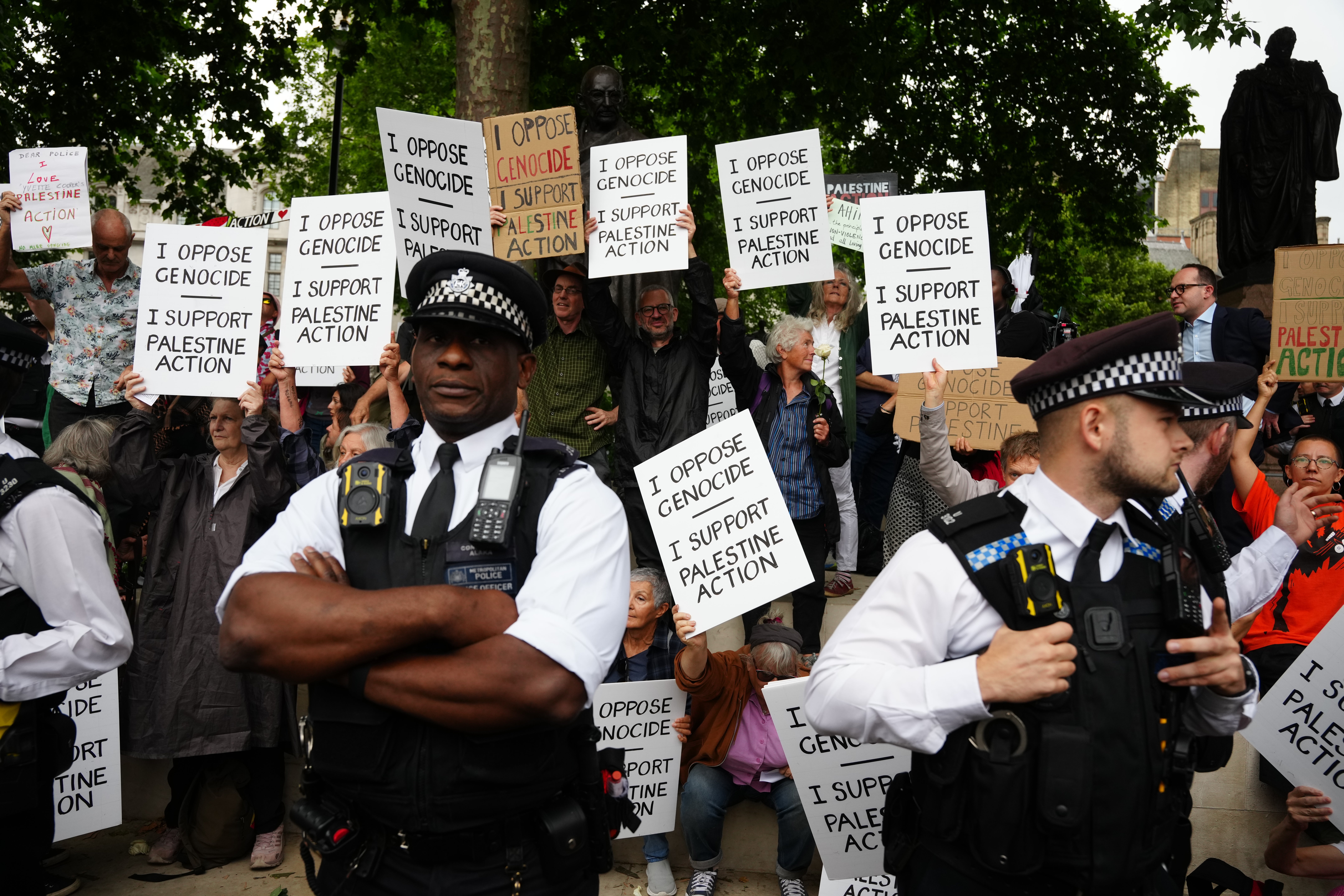 Metropolitan police confirmed that arrests were made