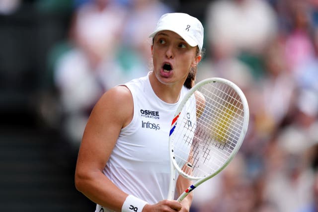 Iga Swiatek brushed aside Danielle Collins (John Walton/PA)