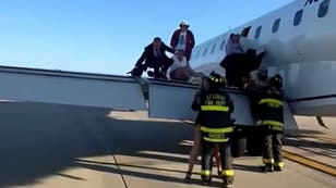 Flight evacuated after passengers smell smoke after take off