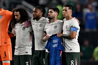 The clubs observed a moment of silence in tribute to the late football players