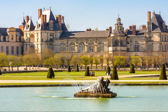 <p>Chateau de Fontainebleau, 40 miles southeast of Paris, was transformed by Francis I from a 12th-century medieval castle into an Italianate palace </p>