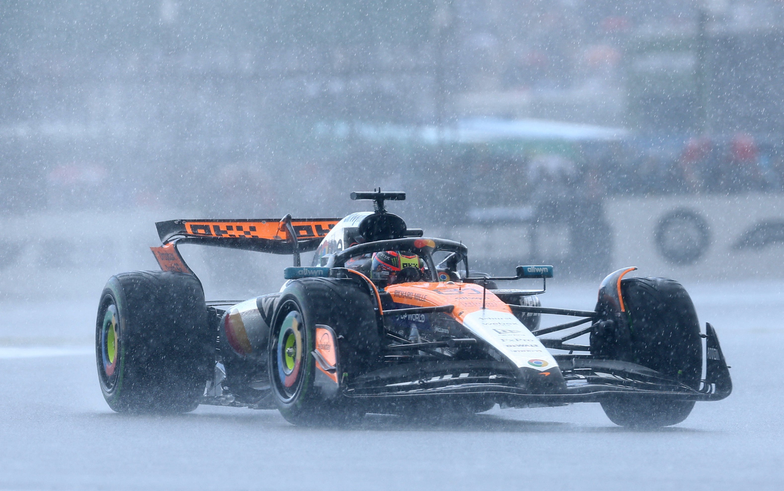 Oscar Piastri led most of the race but his 10-second penalty cost him victory