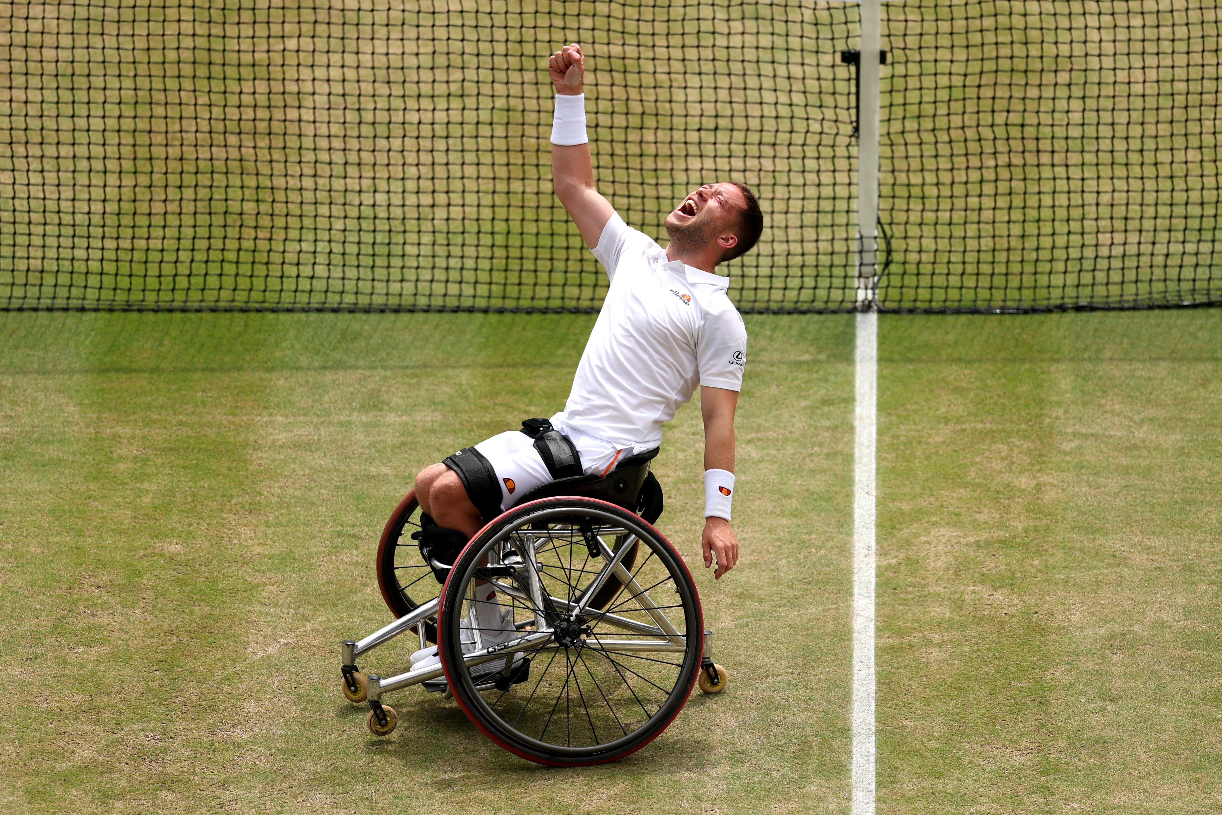 Alfie Hewett winning Wimbledon's Gentlemen's Wheelchair Singles in 2024