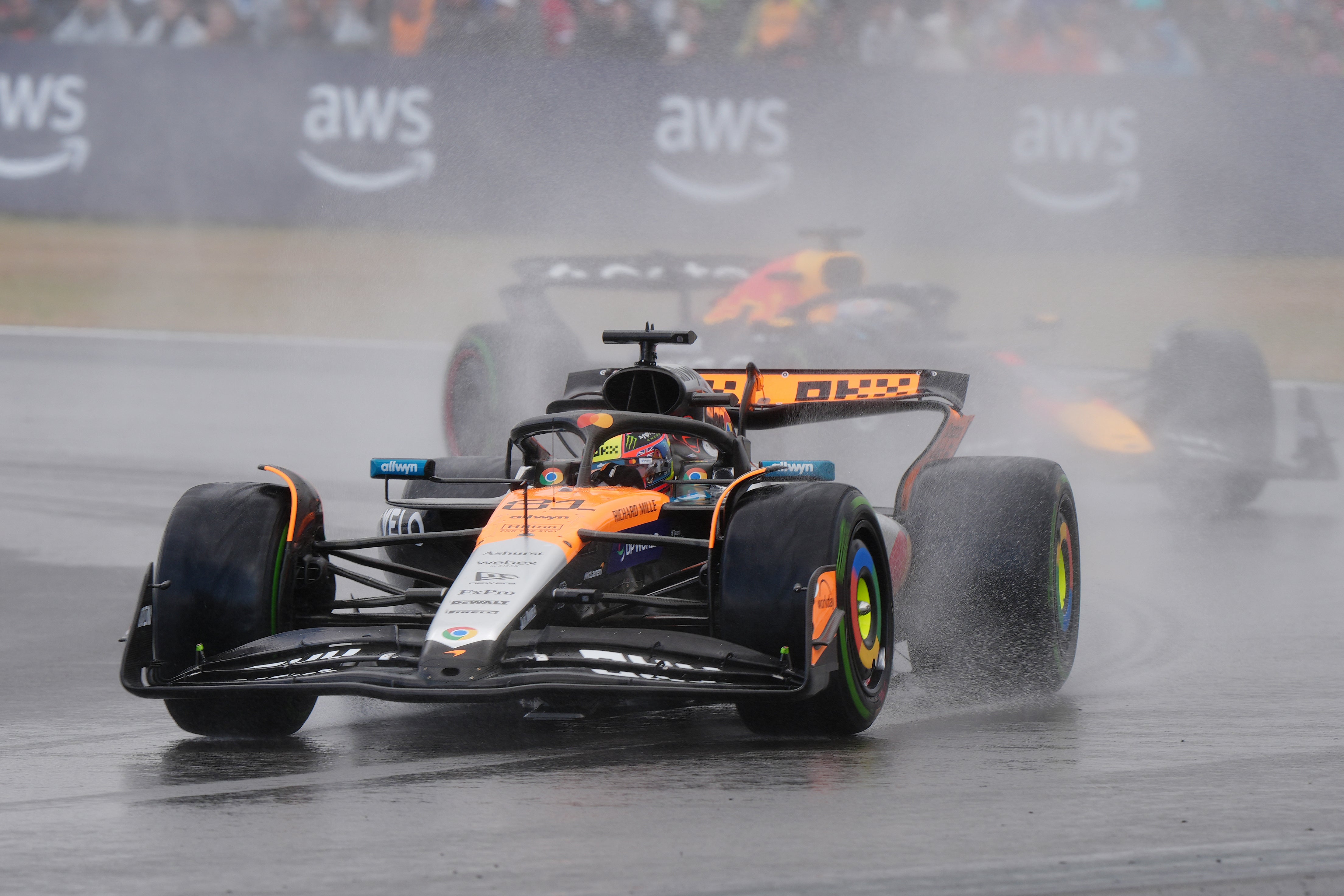McLaren driver Oscar Piastri was penalised at Silverstone (Bradley Collyer/PA)